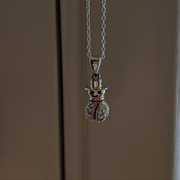 Sterling 16" chain Snowman - Picture 3 of 3
